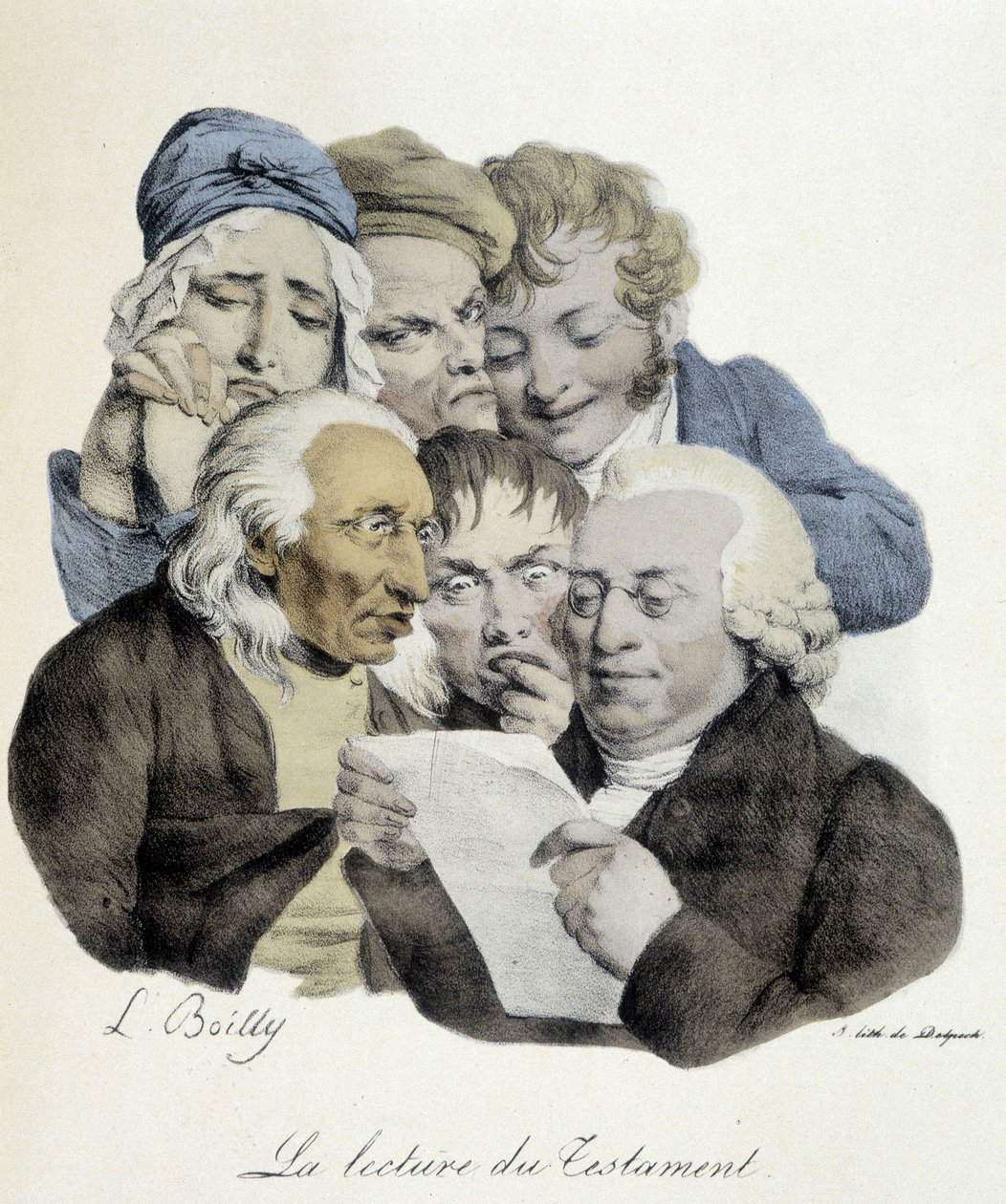 Čtení závěti - Louis Leopold Boilly od Louis Leopold Boilly