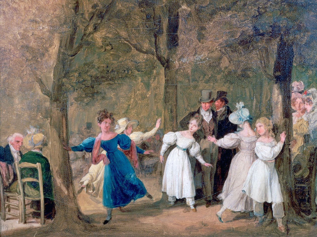 Setkání v Lucemburských zahradách, 1761-1845 od Louis Leopold Boilly
