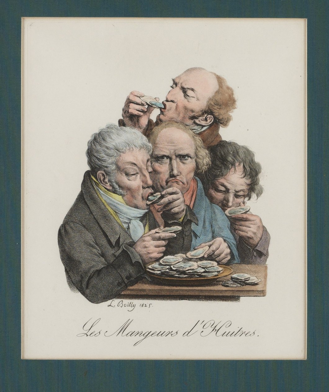 Slurping Oysters, 1825 od Louis Leopold Boilly