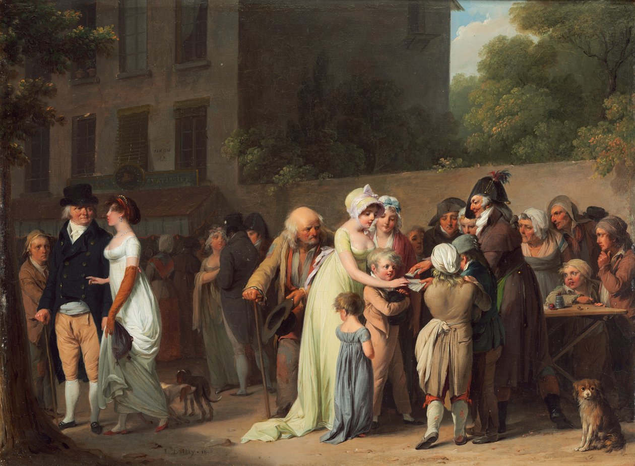 The Card Sharp na Boulevardu od Louis Leopold Boilly