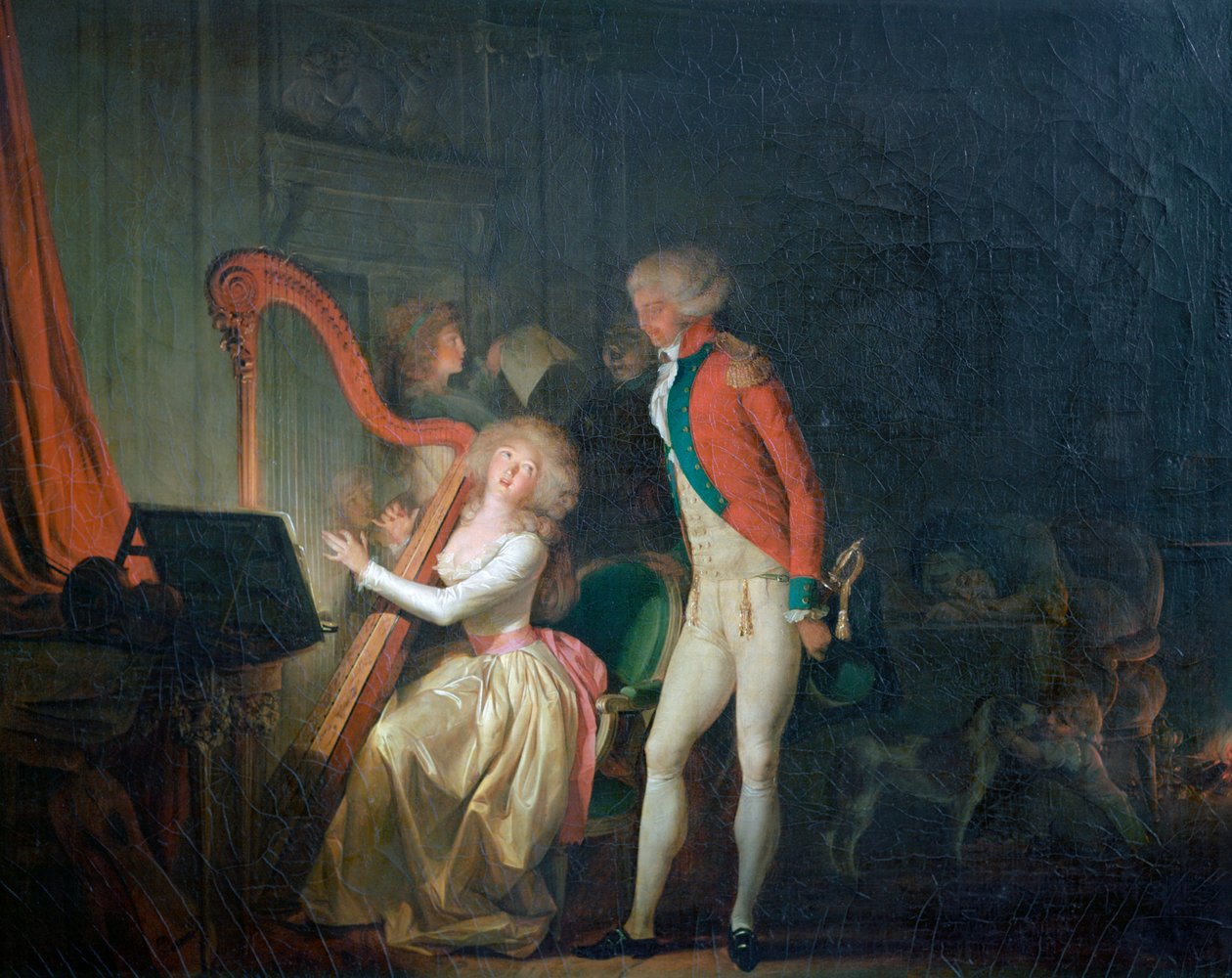 Improvizovaný koncert aneb Cena harmonie, 1790 od Louis Leopold Boilly