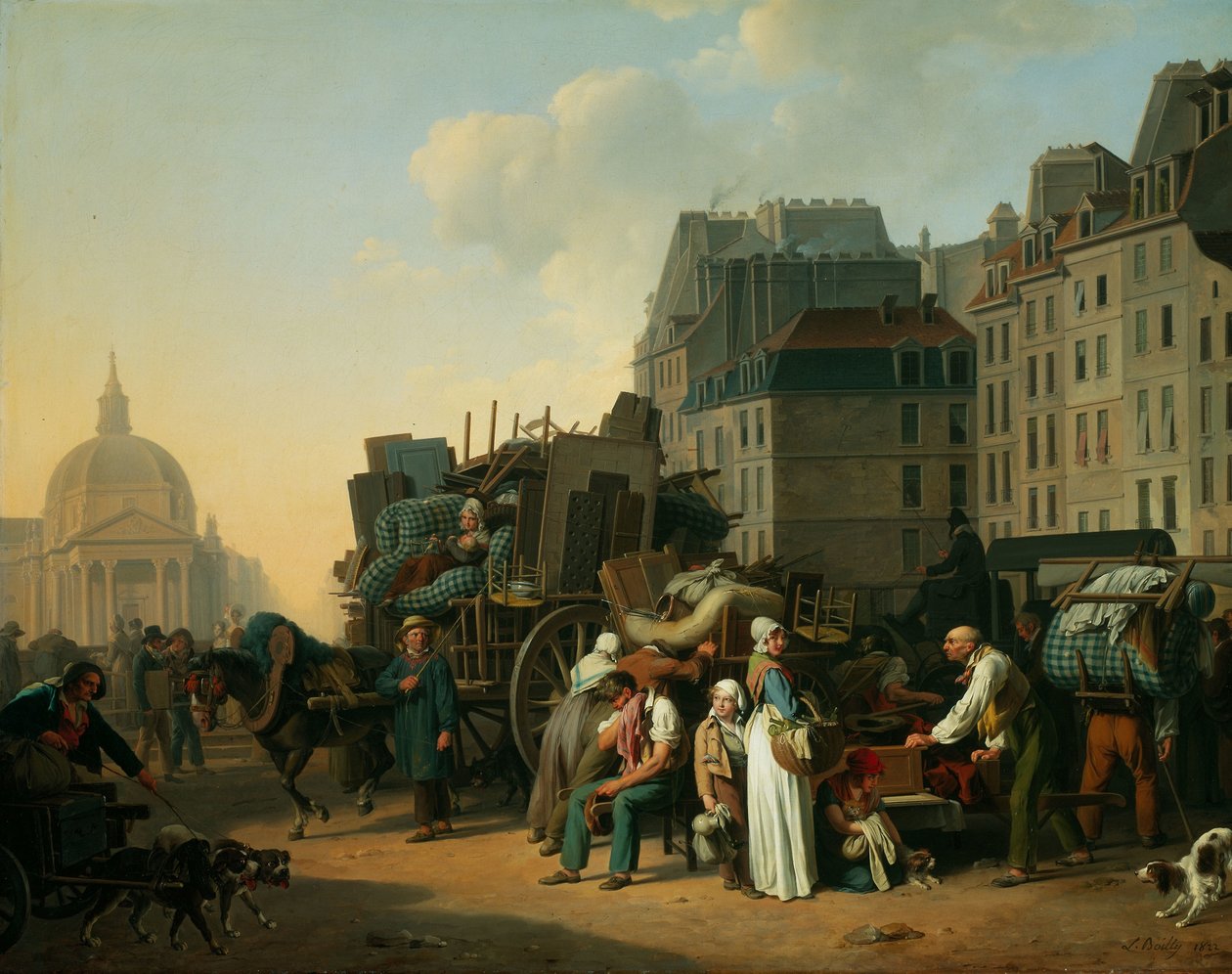 Stěhování od Louis Leopold Boilly