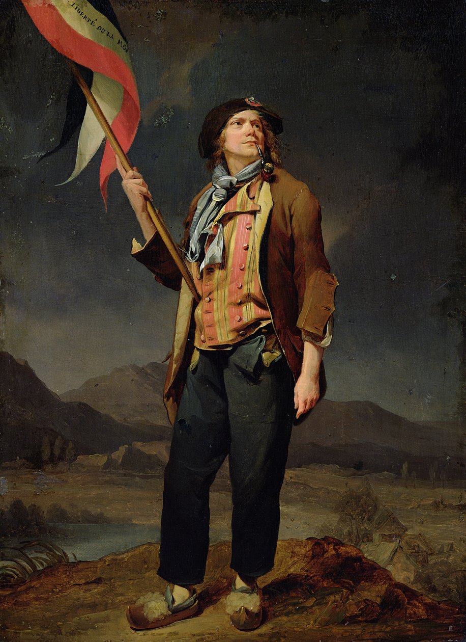 Zpěvák Chenard jako Sans-Culotte od Louis Leopold Boilly