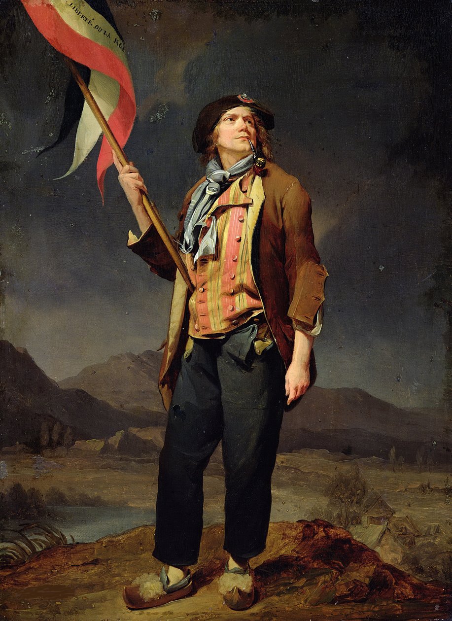 Zpěvák Chenard jako Sans-Culotte, 1792 od Louis Leopold Boilly