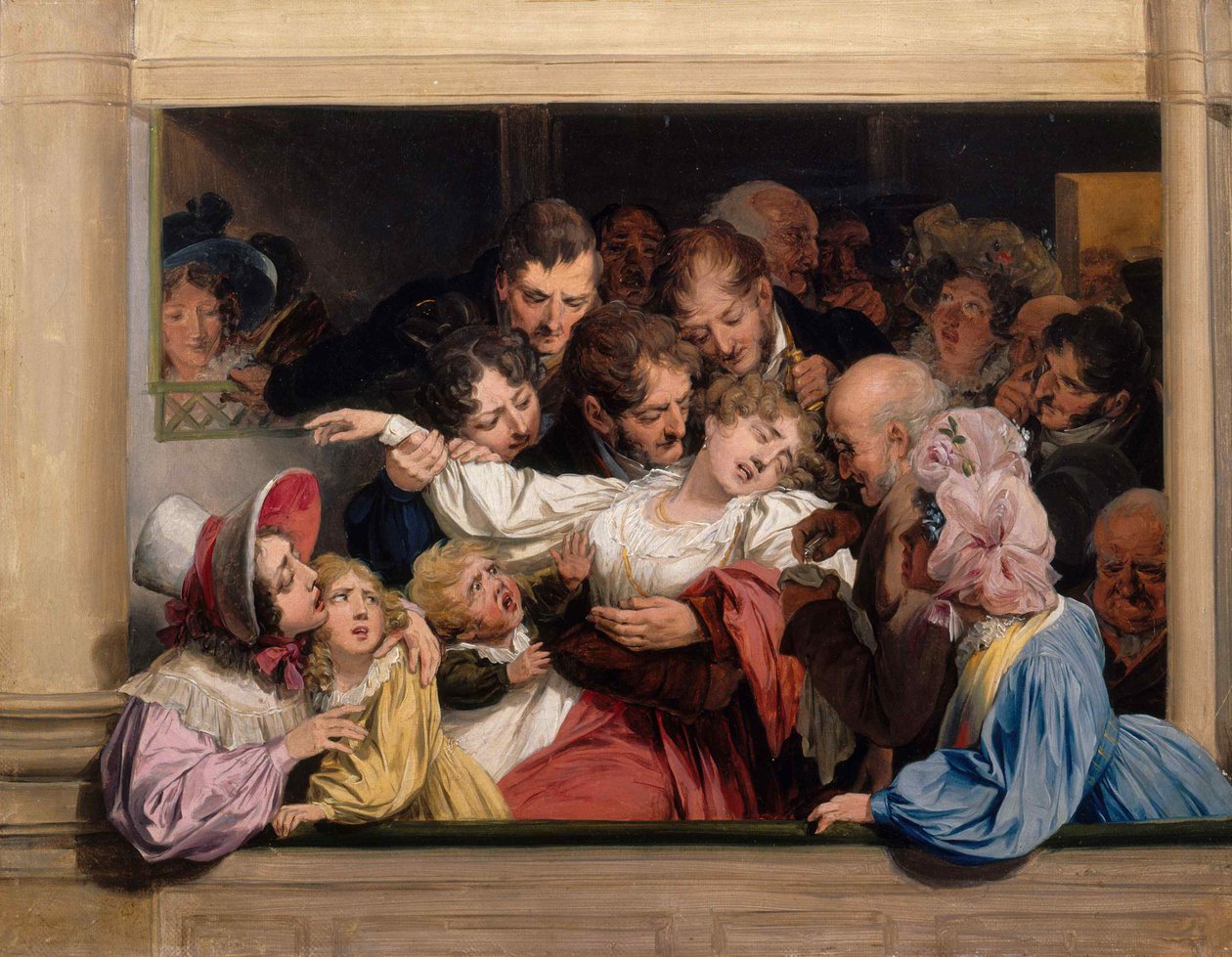 Účinek melodramatu Leffet du mélodrame, c. 1830. od Louis Leopold Boilly