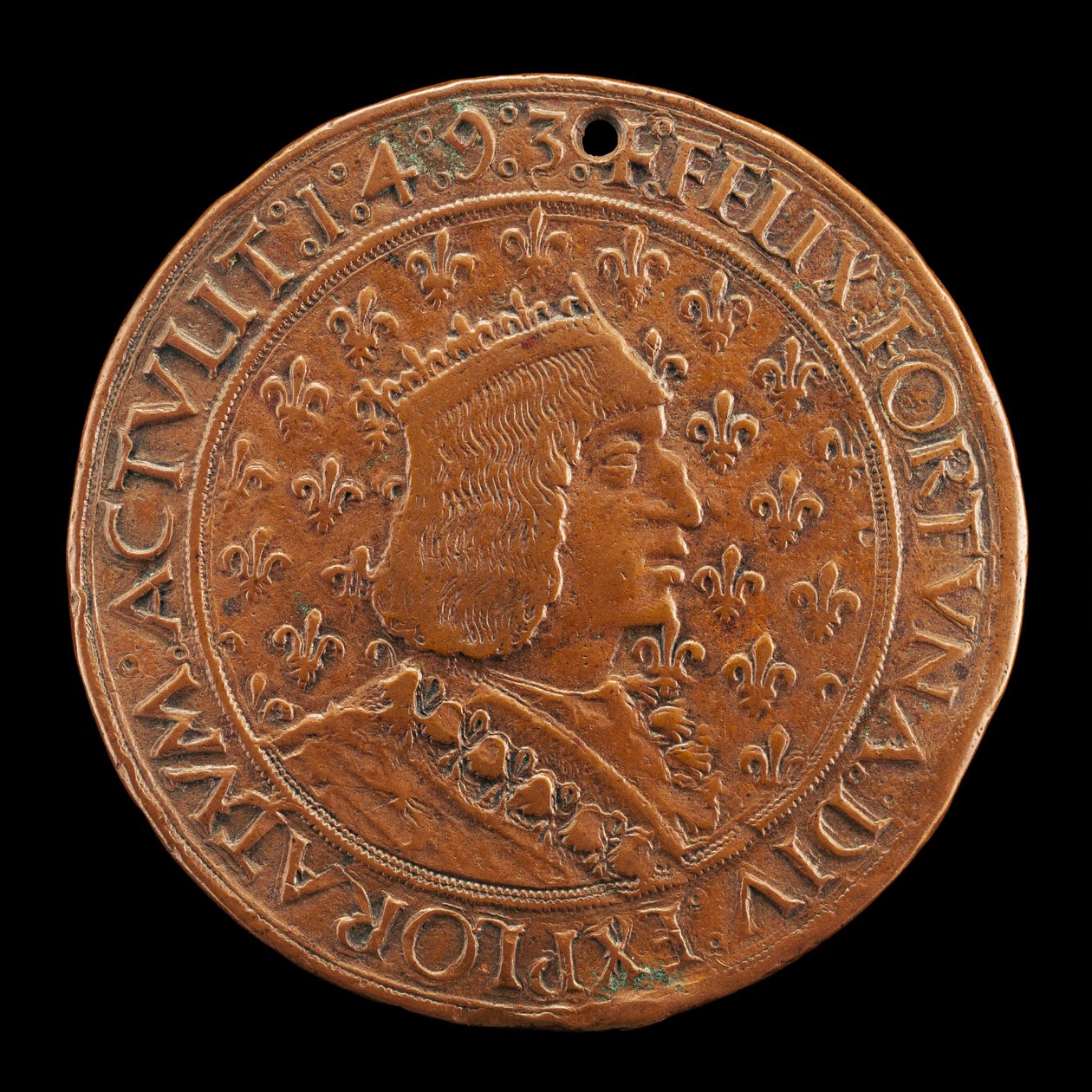 Karel VIII., 1470-1498, francouzský král 1483 [avers], 14931494 od Louis Lepère