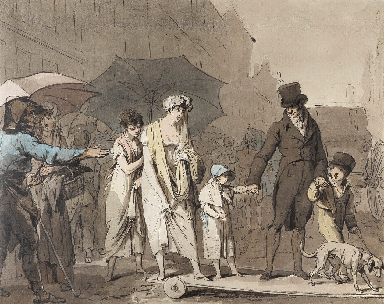 Louis-Léopold Boilly - Mýtné ve městech od Louis Leopold Boilly