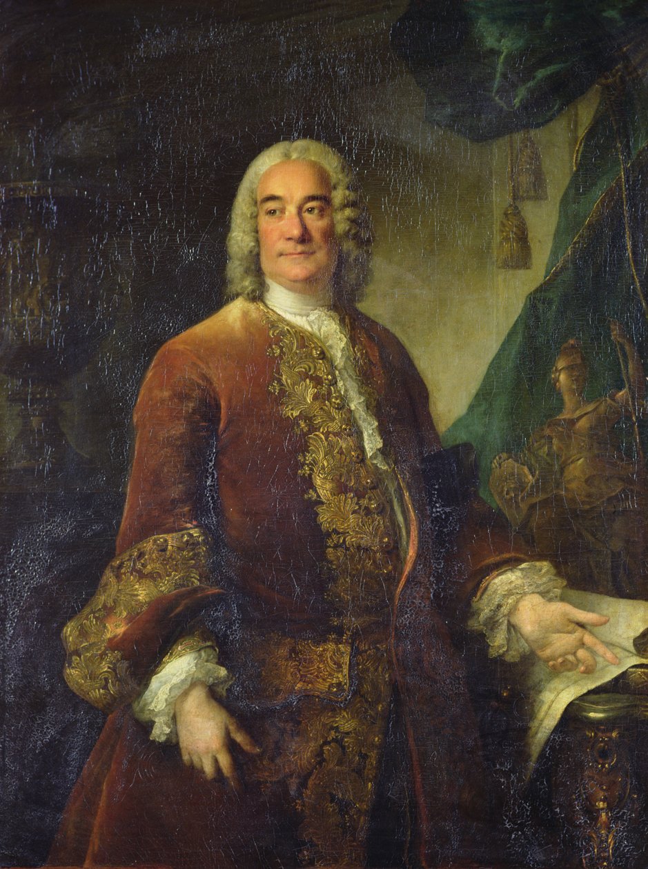 Charles-Francois-Paul Lenormant Tournehem (1684 - 1751), ředitel královských budov, kolem 1750 (olej na plátně) od Louis Tocqué