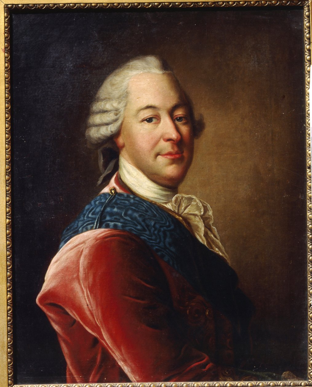 Portrét hraběte Michaila Illarionoviče Voroncova (1714-1767) (Portrét hraběte M.I.Voroncova). Obraz Louis Tocque (1696-1772), olej na plátně, polovina 18. století. Francouzské umění, rokokové umění. Regionální muzeum umění, Simferopol (Ukrajina) od Louis Tocqué