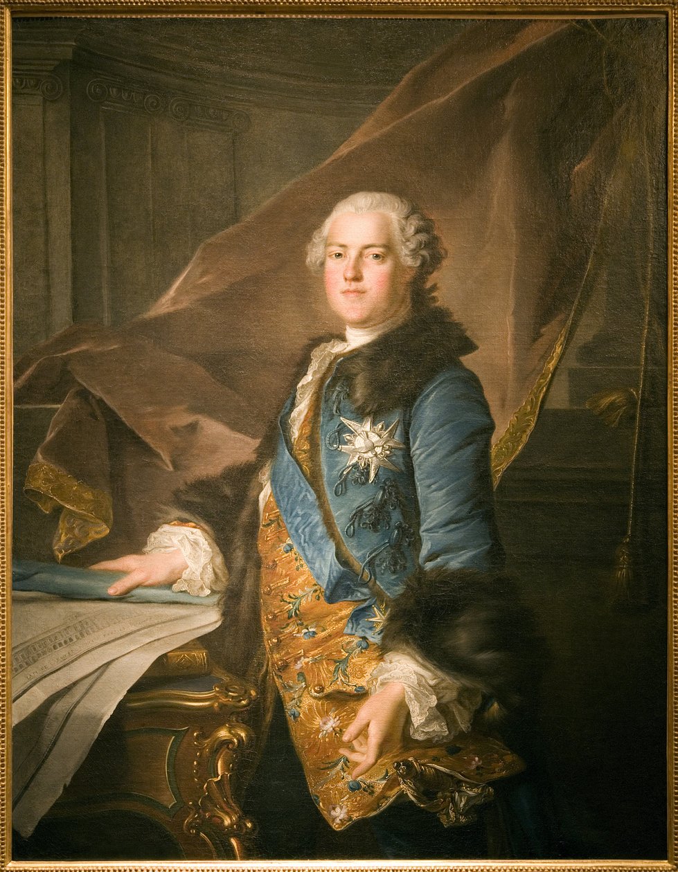 Portrét Abela Francoise Poissona, markýze de Marigny (1727-1781), správce králových budov, Olejomalba na plátně od Louise Tocquea (1696-1772). Fotografie, KIM Youngtae, Paříž, Musee Carnavalet. od Louis Tocqué