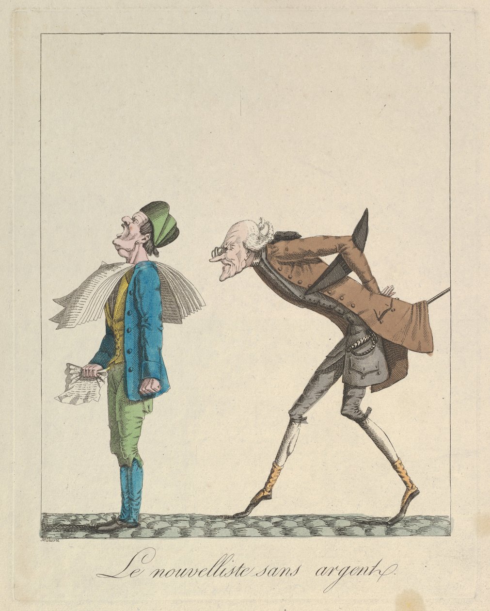 Le Nouvelliste Sans Argent, 1814. od Louis Maleuvre