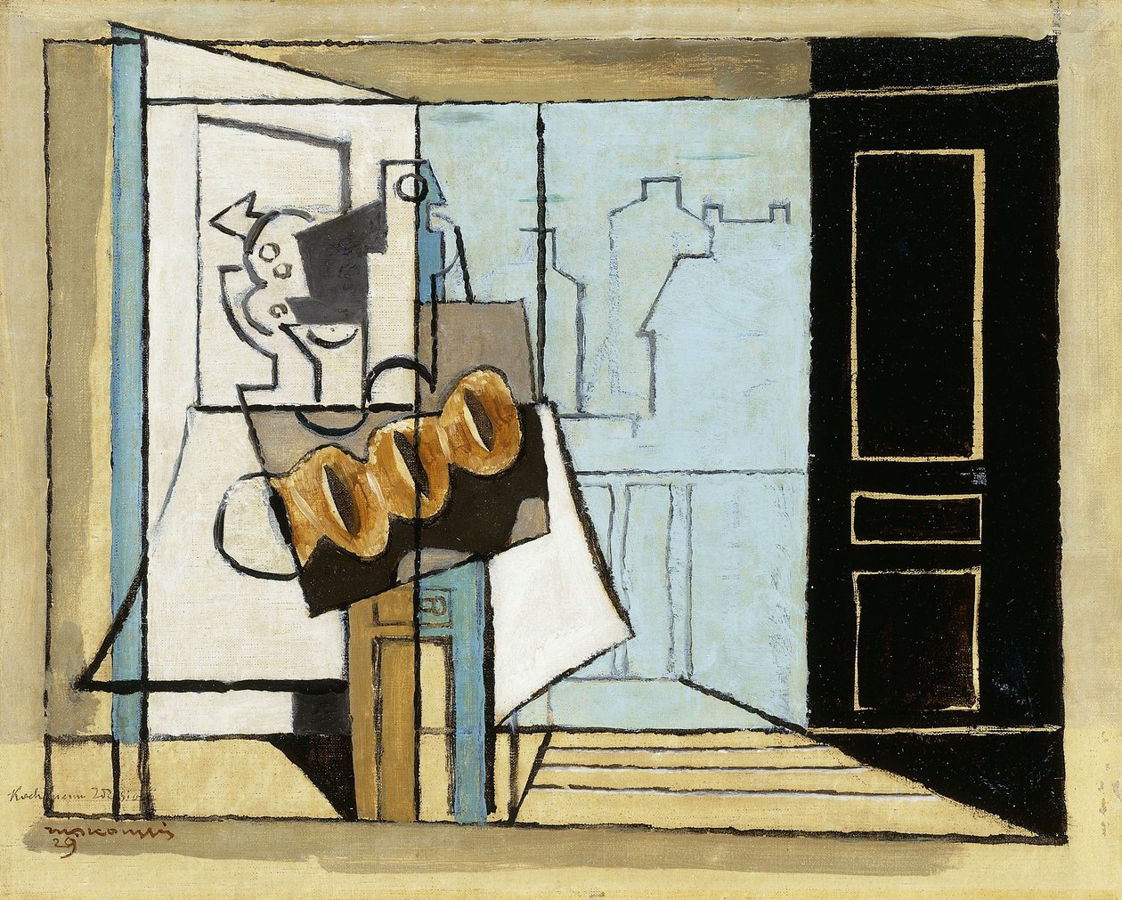pondělí, otevřené okno; Pondělí, otevřené okno, 1929 od Louis Marcoussis