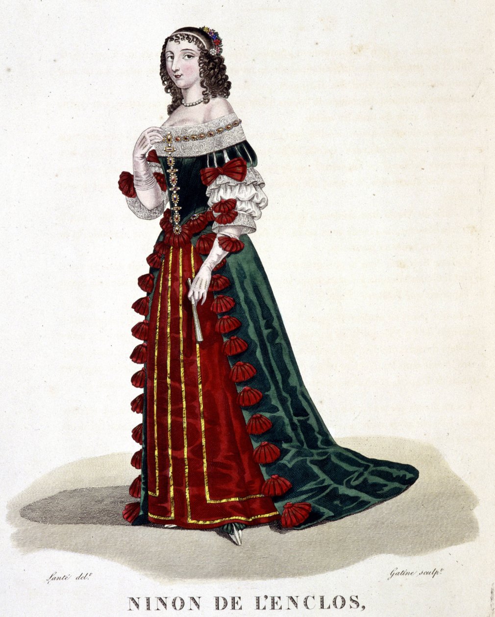 Anne "" Ninon"" z Enclos (nebo Ninon de Lenclos nebo Ninon de Lanclos od Louis Marie Lante