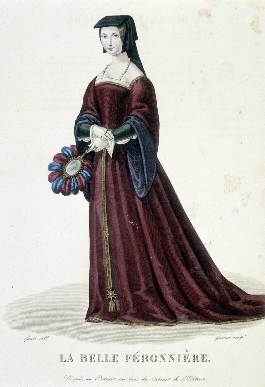 La Belle Ferronnière ve “”Francouzské galerii slavných žen””” od Louis Marie Lante