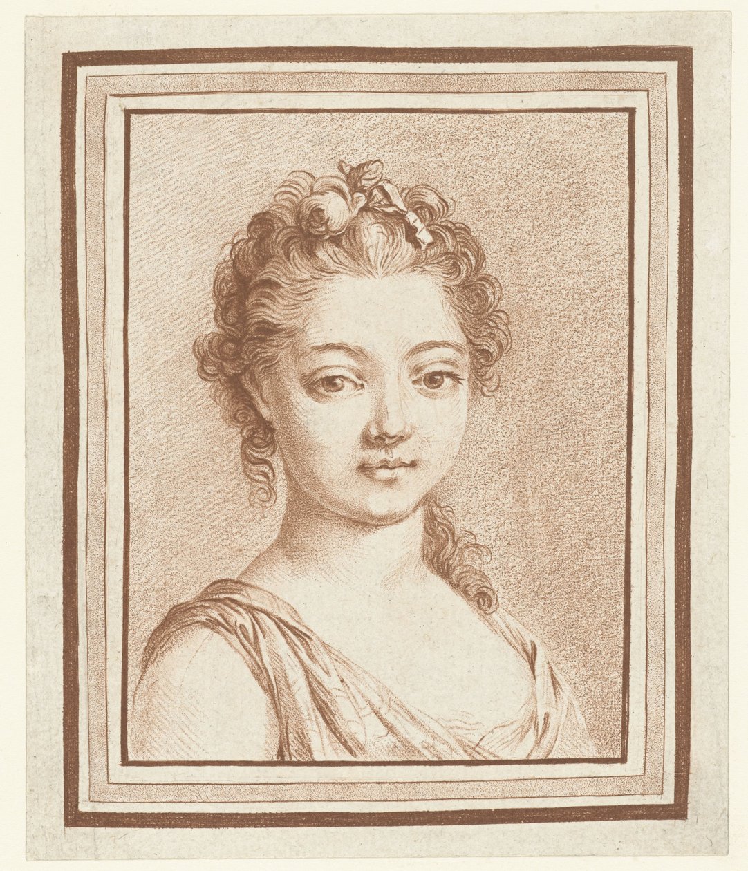 Busta mladé dívky od Louis Marin Bonnet (attributed to)