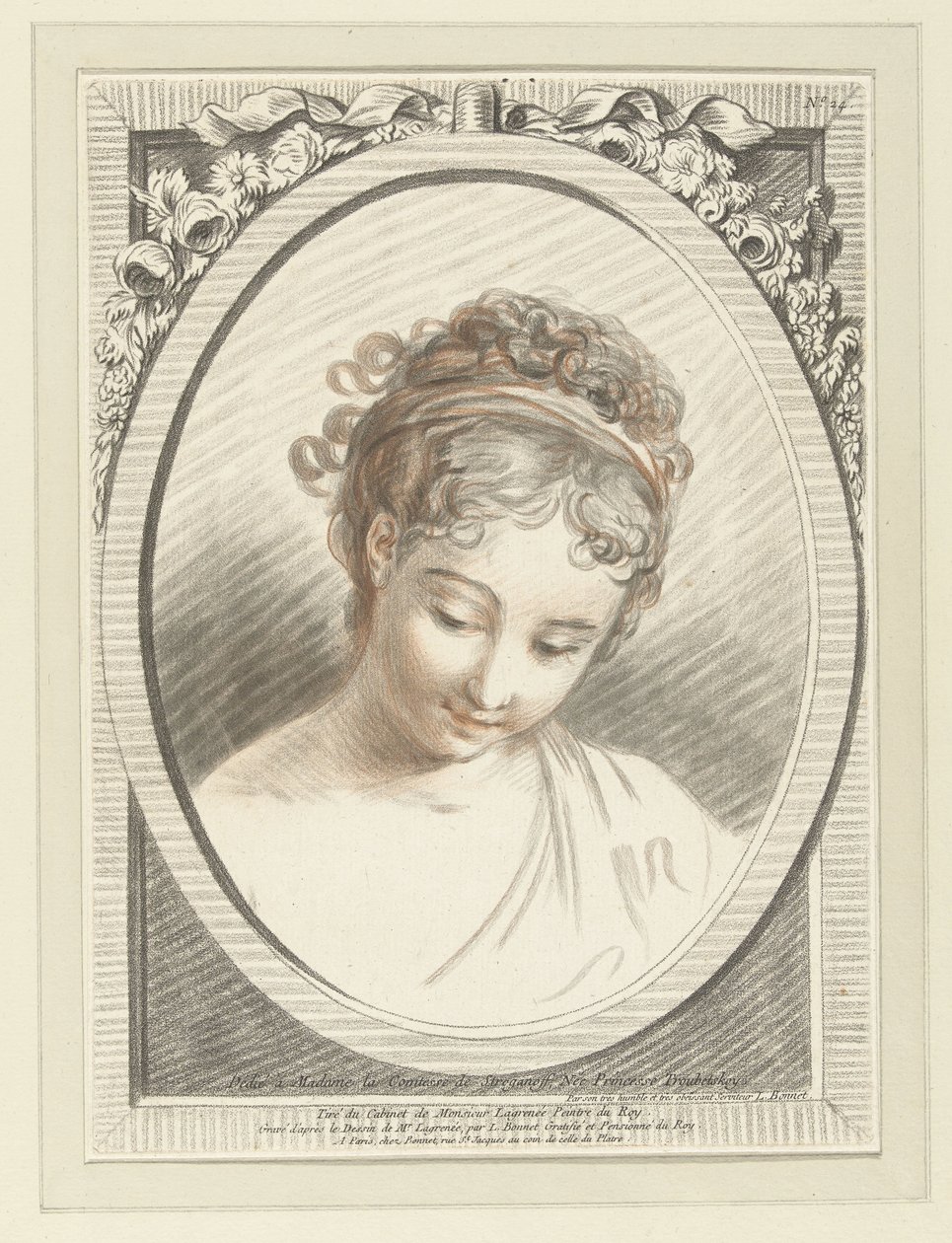 Busta mladé ženy Tete de femme od Louis Marin Bonnet
