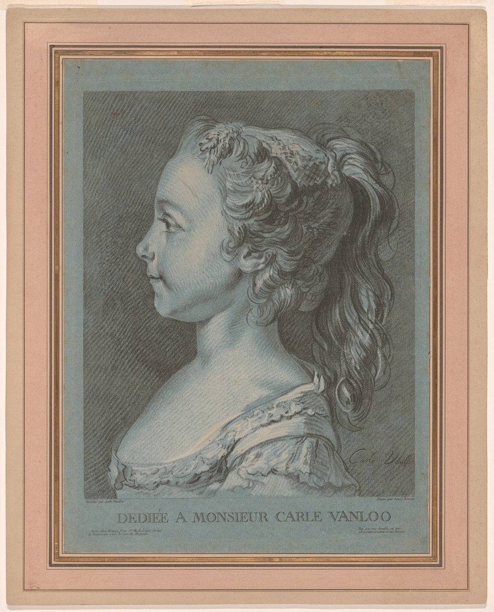 Marie-Rosalie Vanloo od Louis Marin Bonnet
