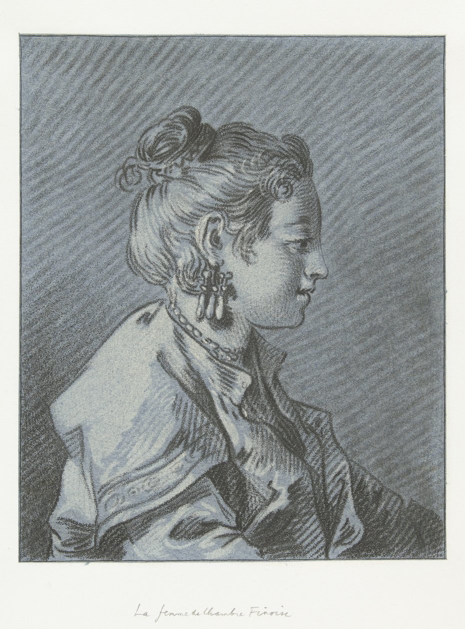 Portrét finské komorné Tête de femme de chambre Finoise od Louis Marin Bonnet