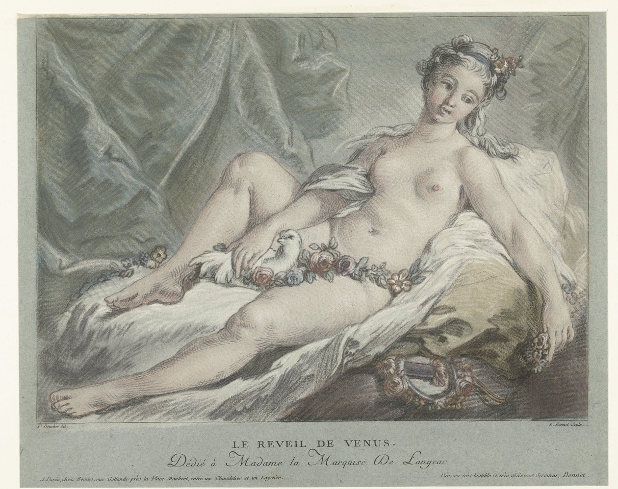 Venuše se probouzí Le reveil de Venus (název na objektu) od Louis Marin Bonnet