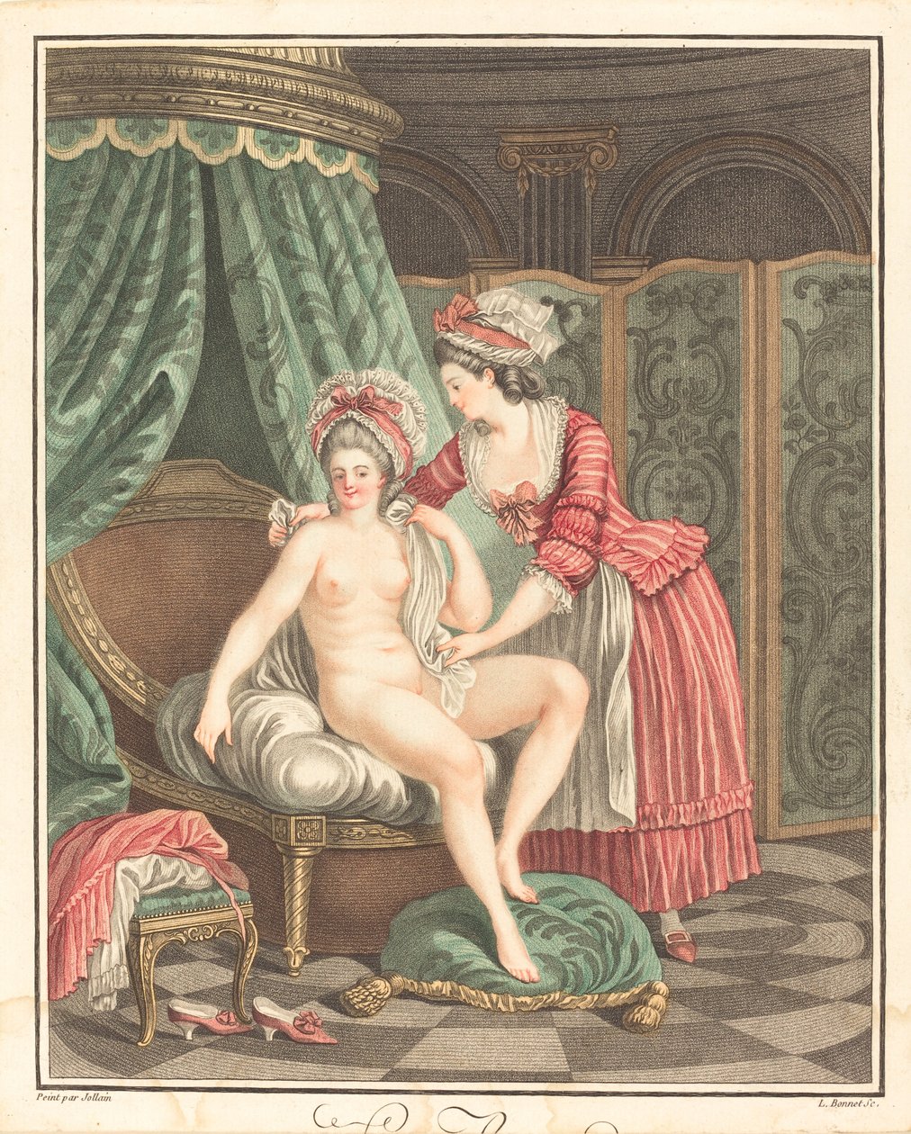 Koupel od Louis Marin Bonnet after Nicolas René Jollain
