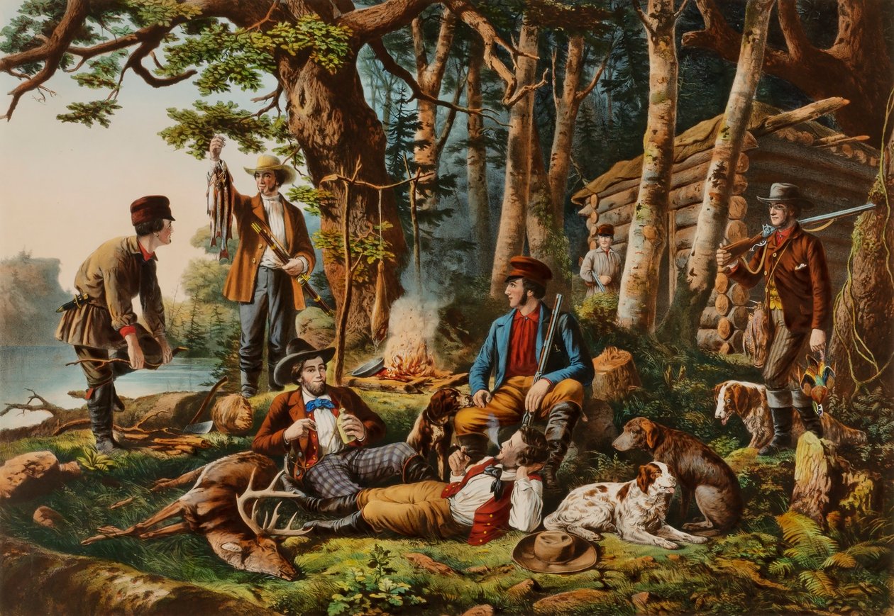Kempování venku. "Někteří ze správného druhu" od Louis Maurer