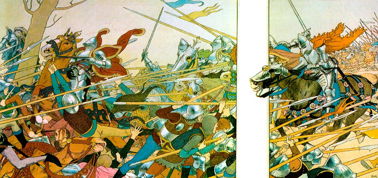 Ilustrace z knihy La Vie de Jeanne dArc, 1896 od Louis Maurice Boutet de Monvel