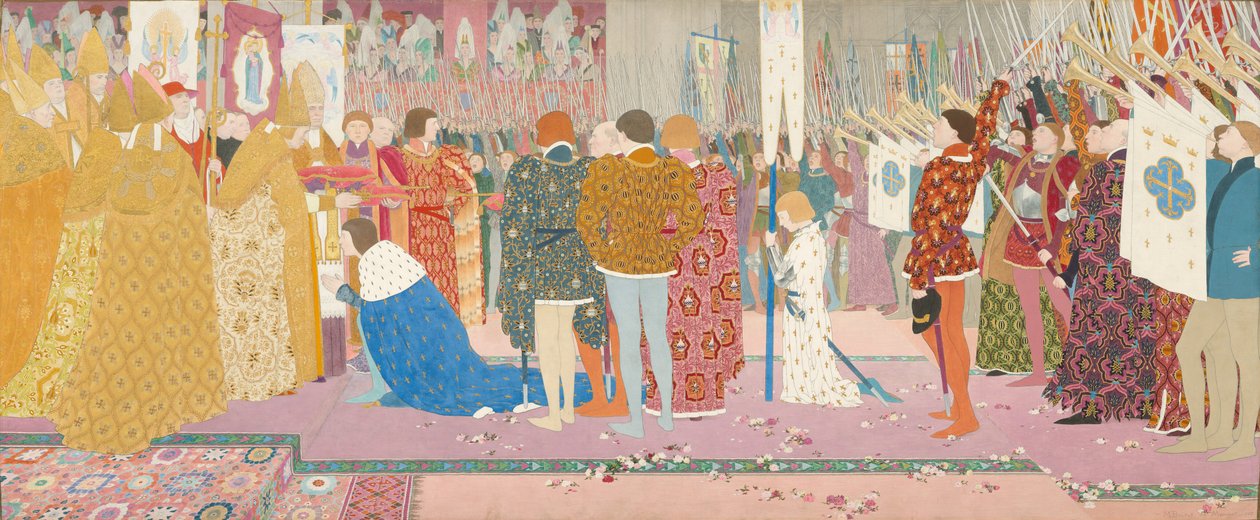 The Crowning at Reheims of the Dauphin (seriál Johanka z Arku: V) od Louis Maurice Boutet de Monvel