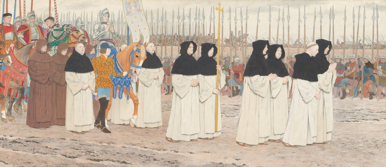 Panna v brnění na koni (série Johanka z Arku: III) od Louis Maurice Boutet de Monvel
