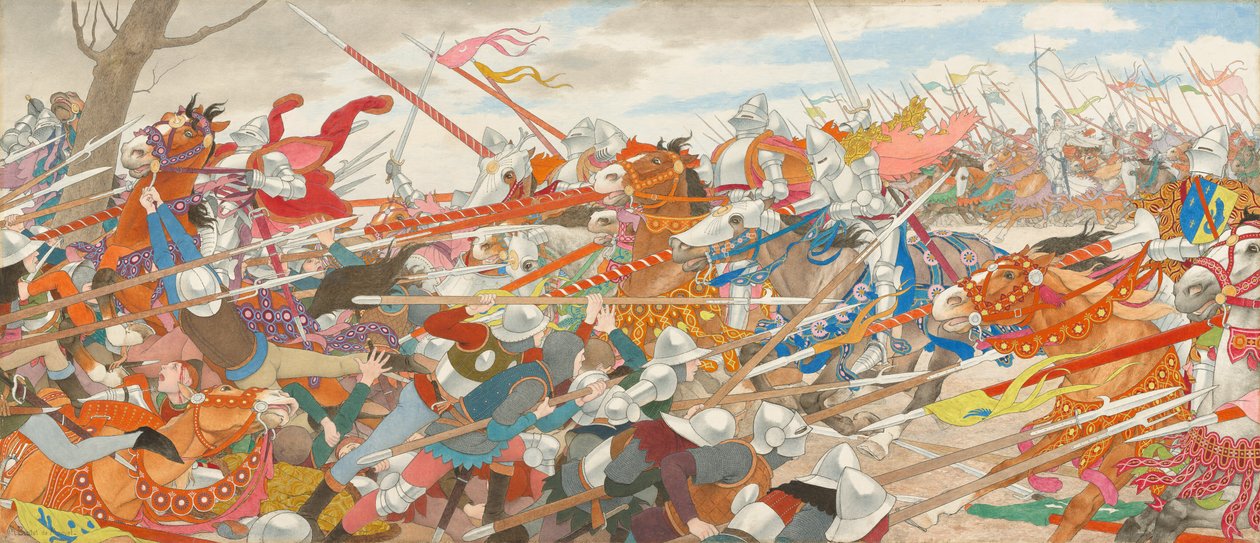 Série The Turmoil of Conflict Johanka z Arku: IV, c. konec roku 1909 - začátek roku 1913. od Louis Maurice Boutet de Monvel