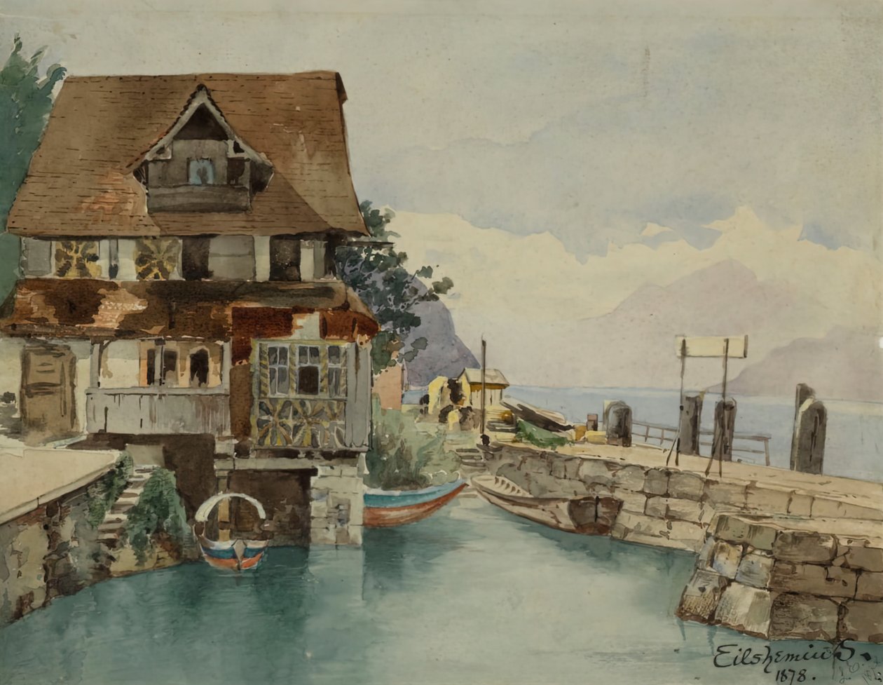 Dům na kanálu, 1878. od Louis Michel Eilshemius