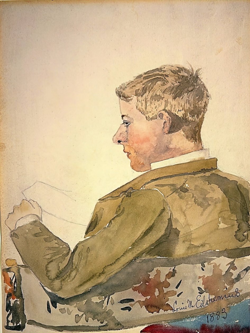 Portrét spolužáka na Cornell, 1883. od Louis Michel Eilshemius