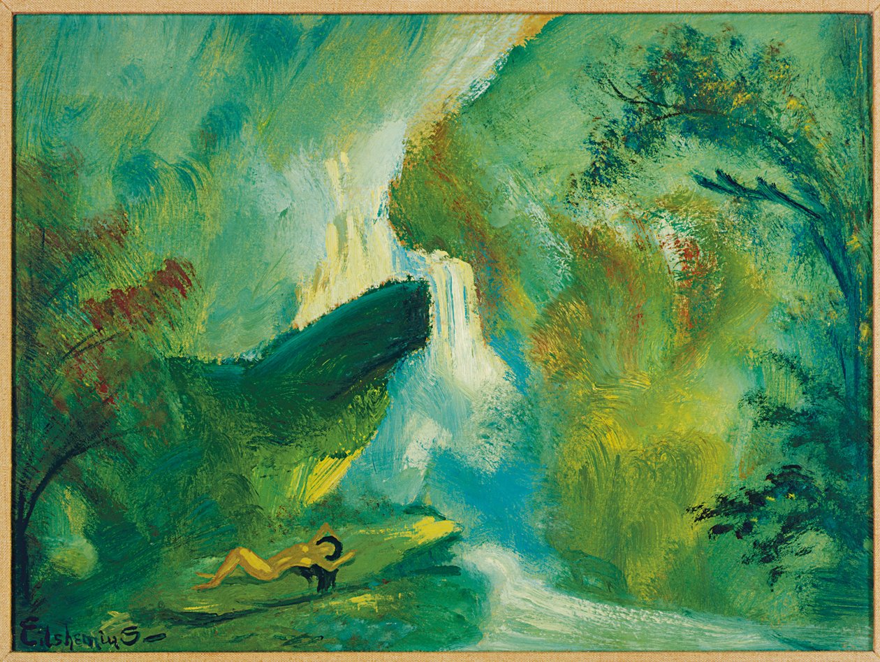 Shining Waters (olej na masonitu) od Louis Michel Eilshemius