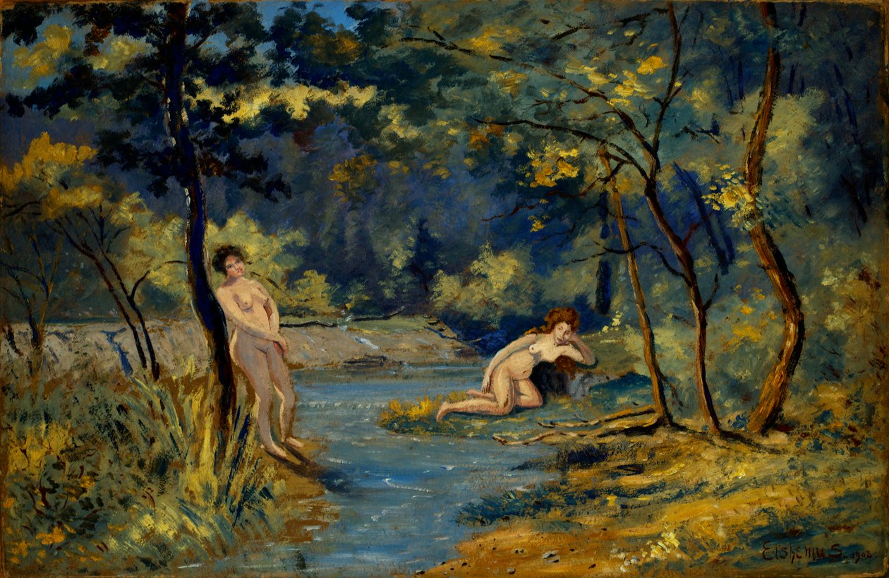 Stojící a ležící nymfy, 1908. od Louis Michel Eilshemius