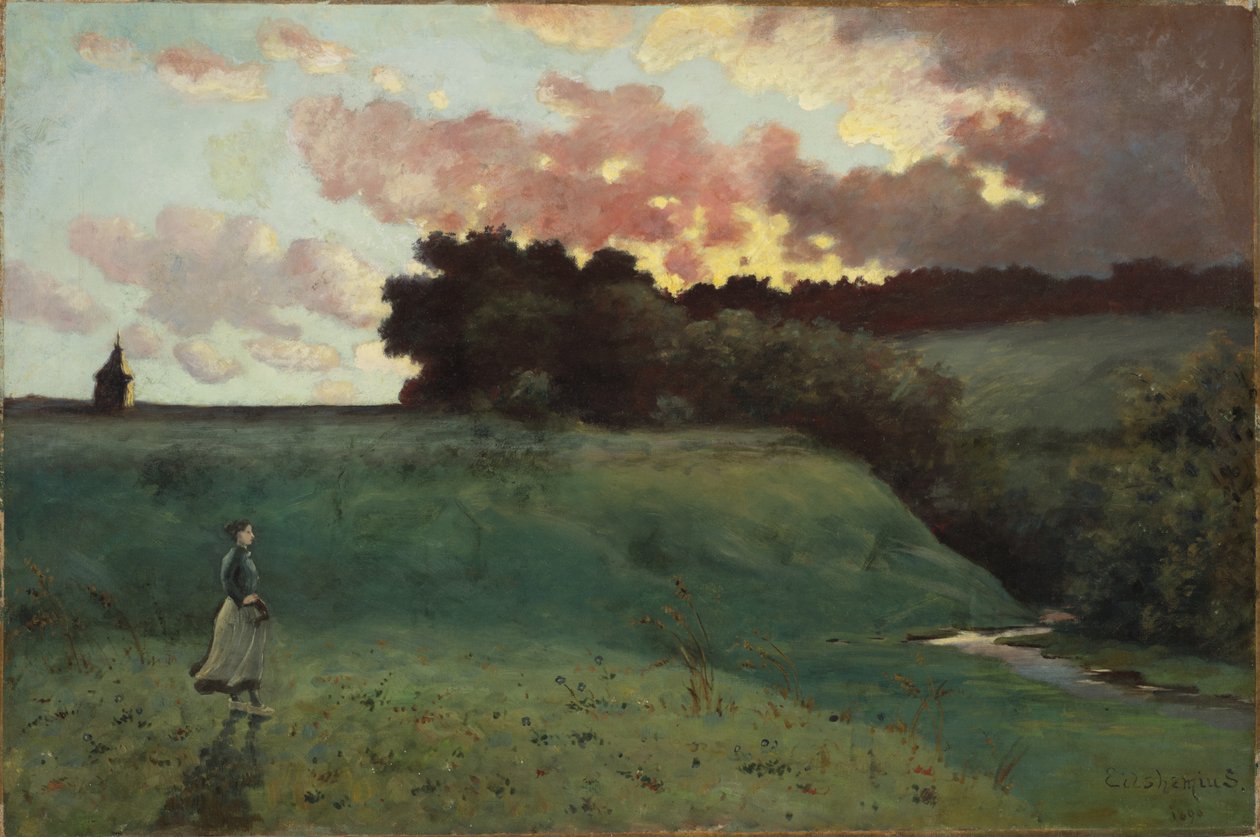 Bouřlivá krajina, 1890 od Louis Michel Eilshemius