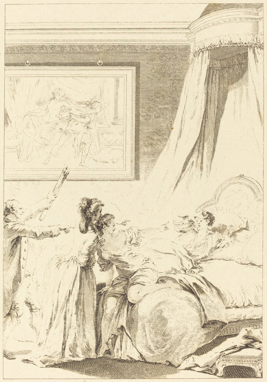 Le gascon puni od Louis Michel Halbou and Antoine Jean Duclos after Jean Honoré Fragonard