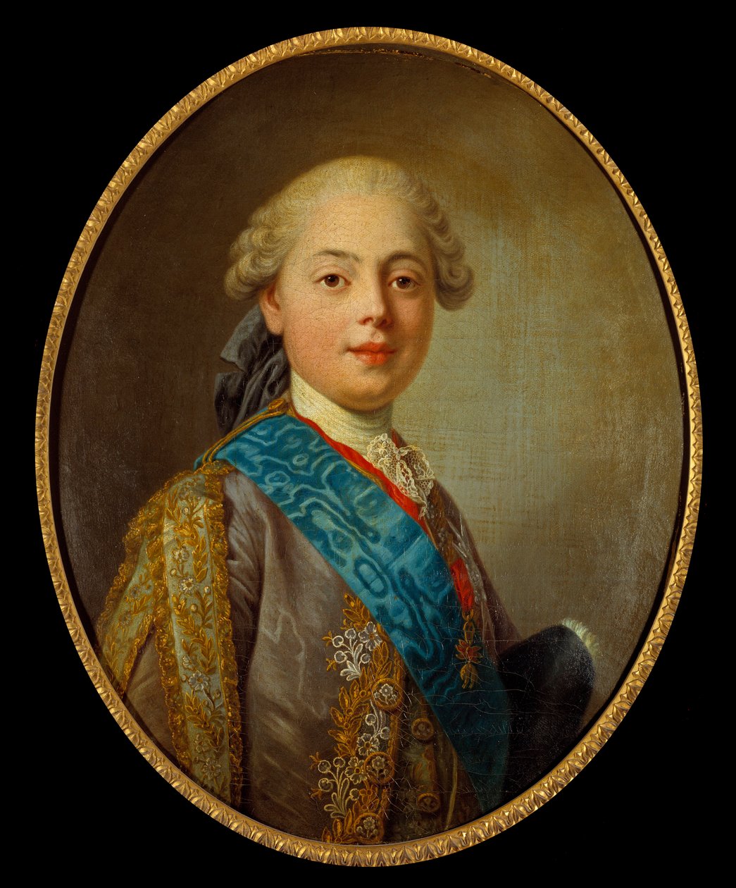 Portrét Ludvíka XVIII., francouzského krále, tehdejšího hraběte z Provence (1755-1824). Obraz Louis Michel Van Loo (1707 - 1771) od Louis Michel van Loo