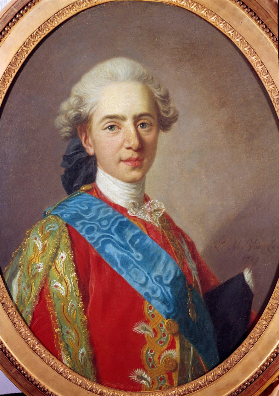 Portrét Ludvíka XVI., francouzského krále, tehdejšího vévody z Berry (1754-1793) Obraz Louis Michel van Loo (1707-1771) 1769 Ne. 0,64 x 0,49 m od Louis Michel van Loo