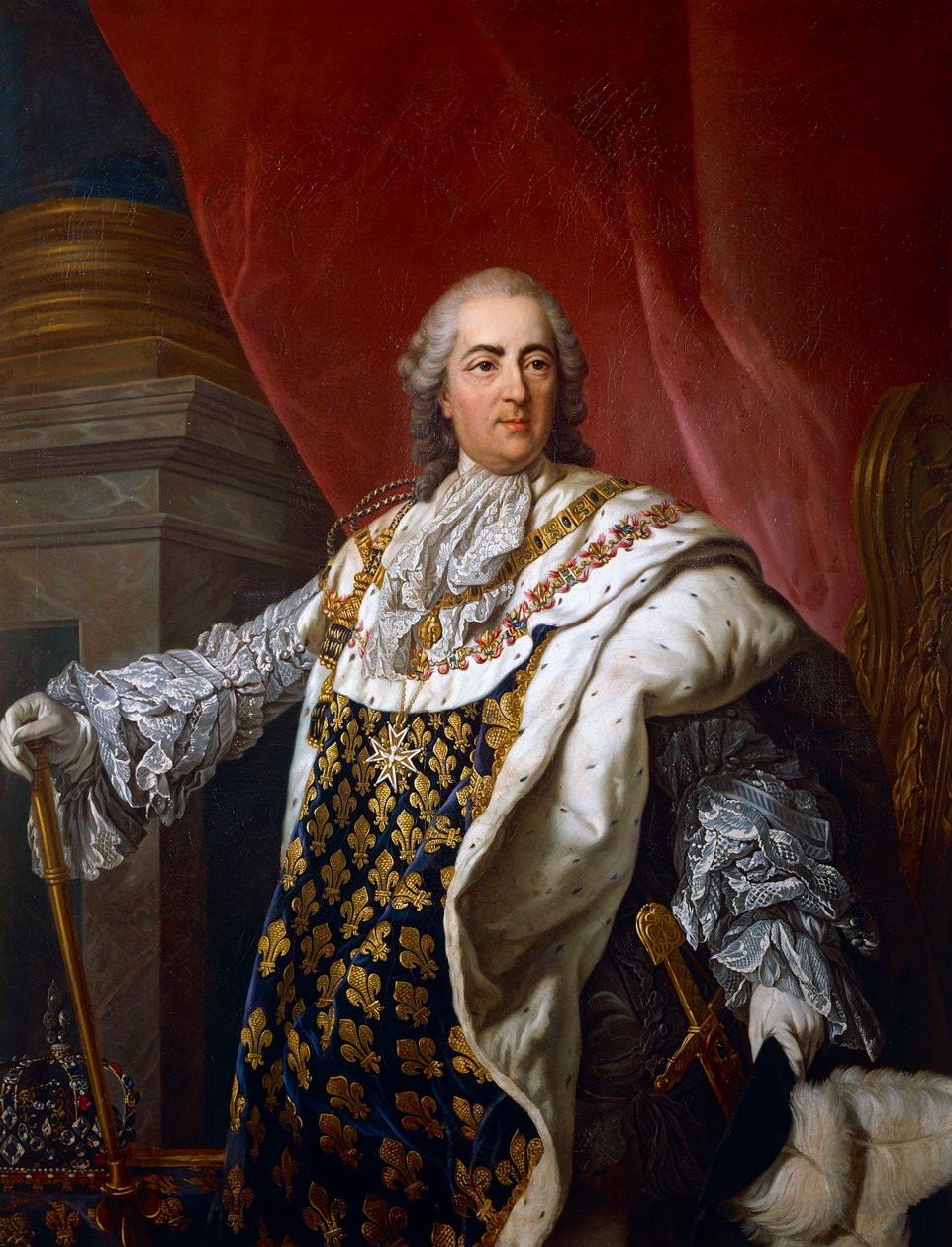 Portrét francouzského Ludvíka XVI. (Versailles od Louis Michel van (after) Loo