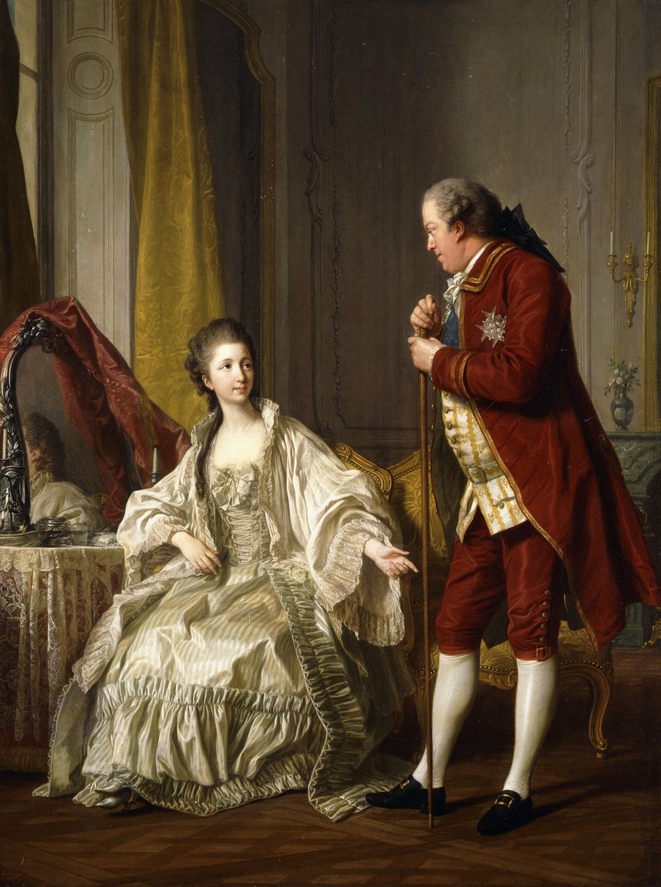 Dvojportrét markýze a markýze de Marigny, 1769 od Louis Michel van Loo