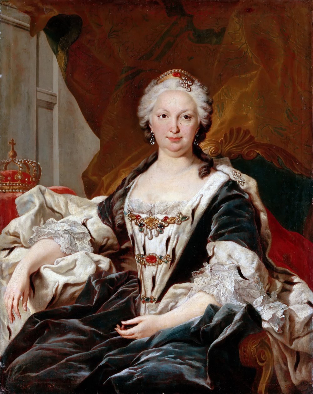 Elisabeth Farnese 1692-1766, královna Španělska od Louis Michel van Loo
