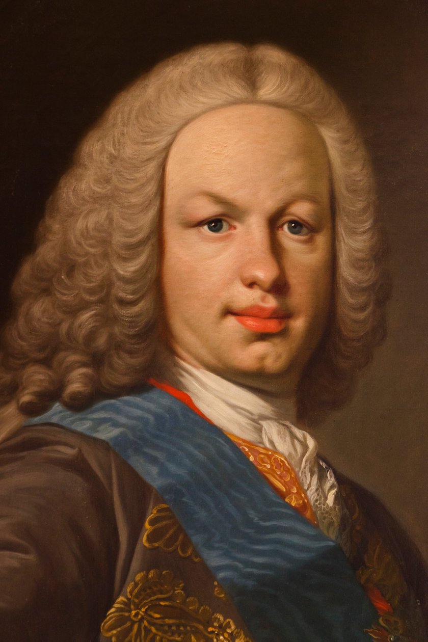 Fernando VI (detail) od Louis Michel van Loo