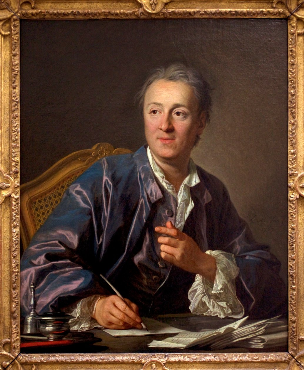 Portrét Denise Diderota, 1767 od Louis Michel van Loo