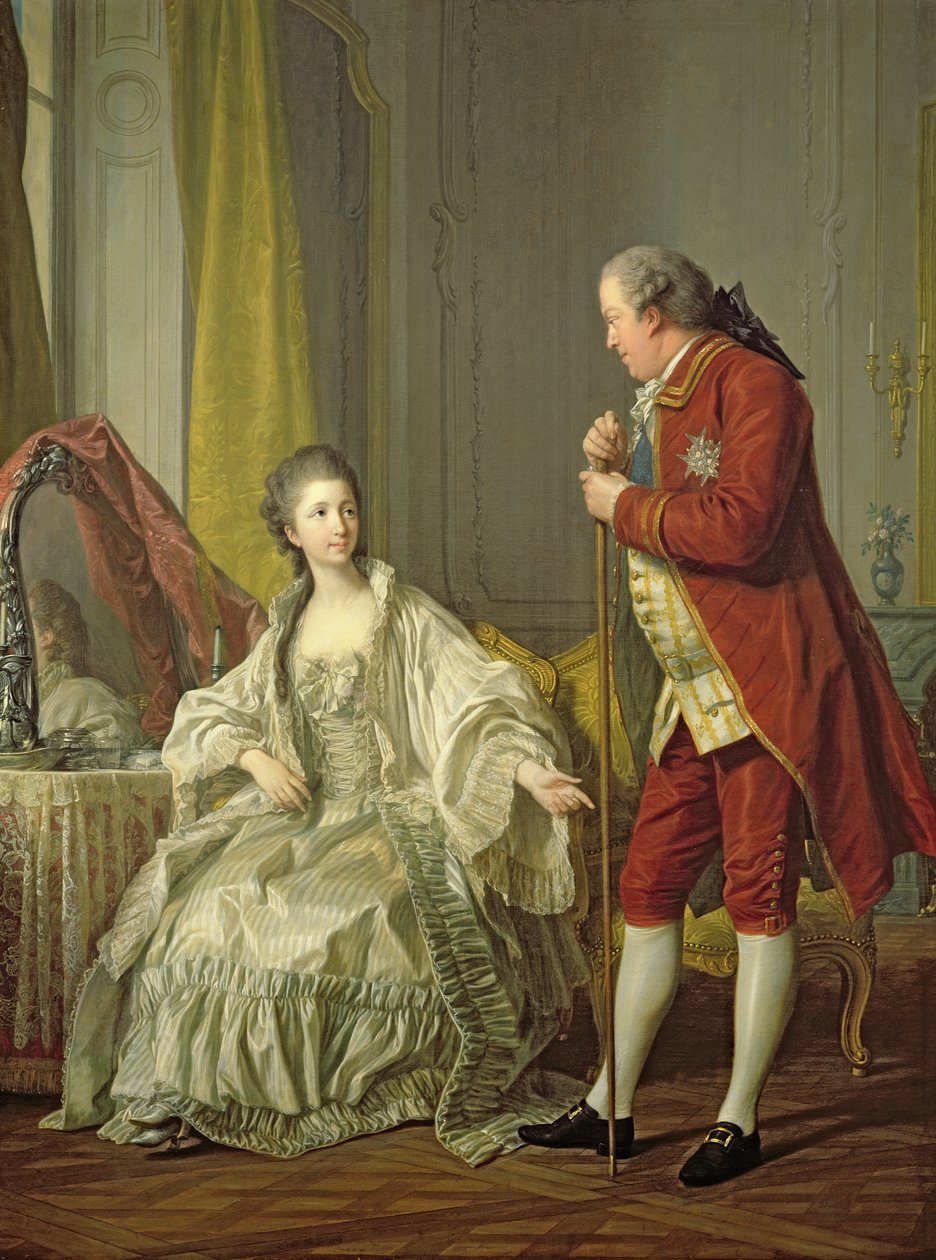 Portrét markýze de Marigny a jeho manželky Marie-Francoise Constance Julie Filleul od Louis Michel van Loo