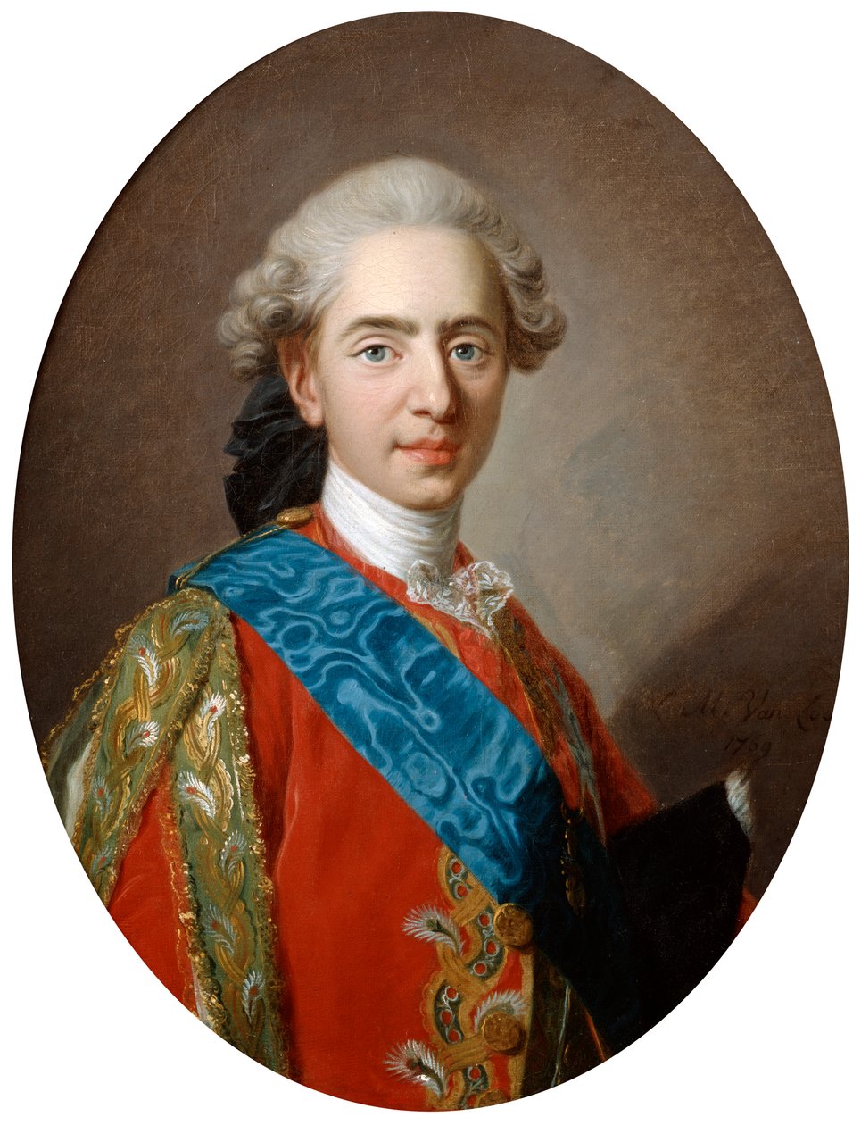 Vévoda de Berry, pozdější král Ludvík XVI., ve věku 15 let, c1769 od Louis Michel van Loo