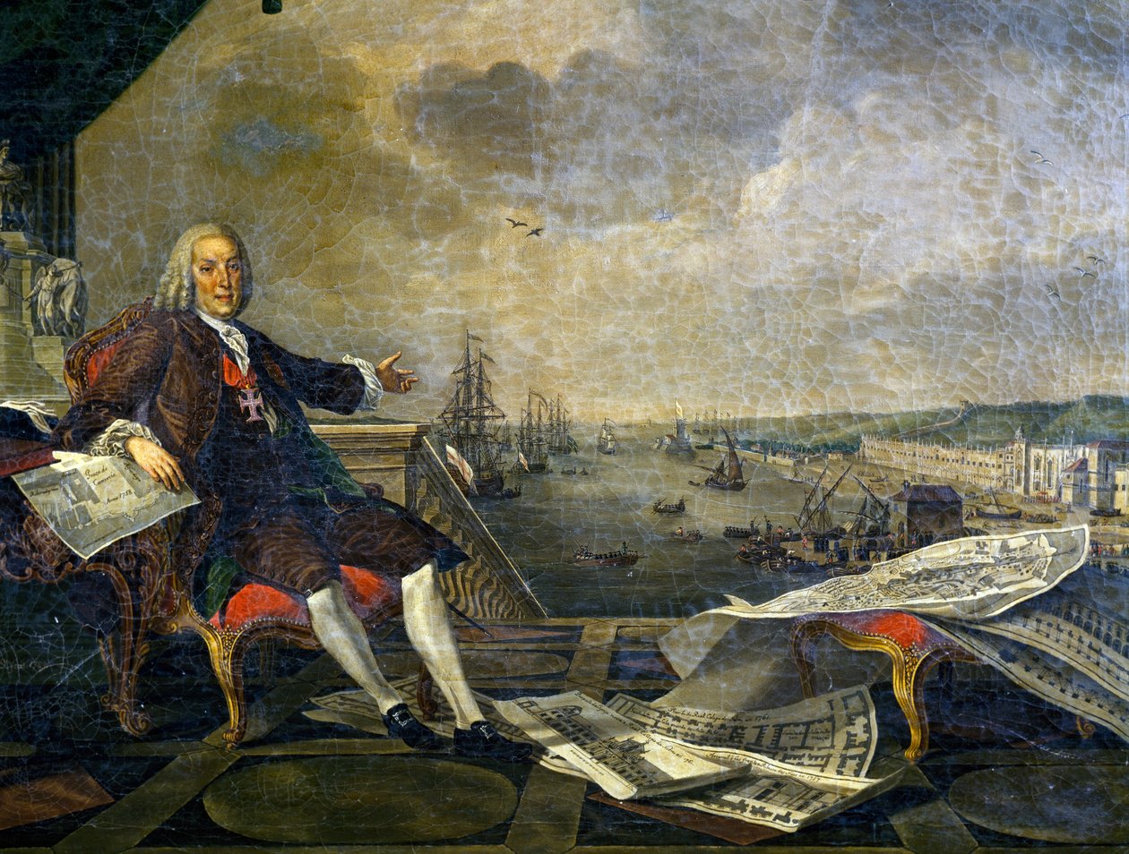 Portrét Sebastiao José de Carvalho e Melo od Louis Michel van and Vernet Claude Joseph Loo