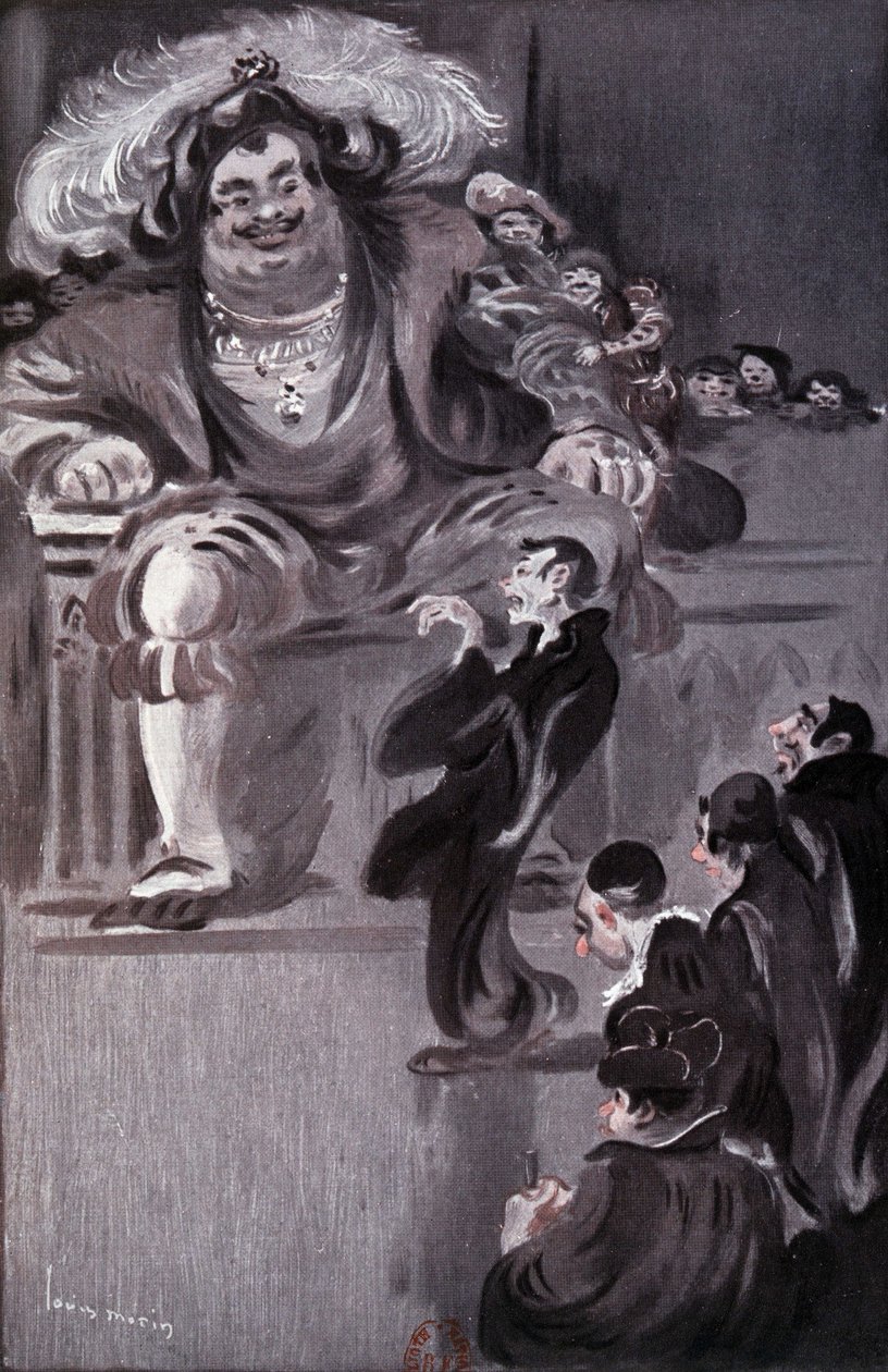 Gargantua - v "Gargantua" od Rabelaise, ill. od Louis Morin, ed. Laurens, Paříž od Louis Morin
