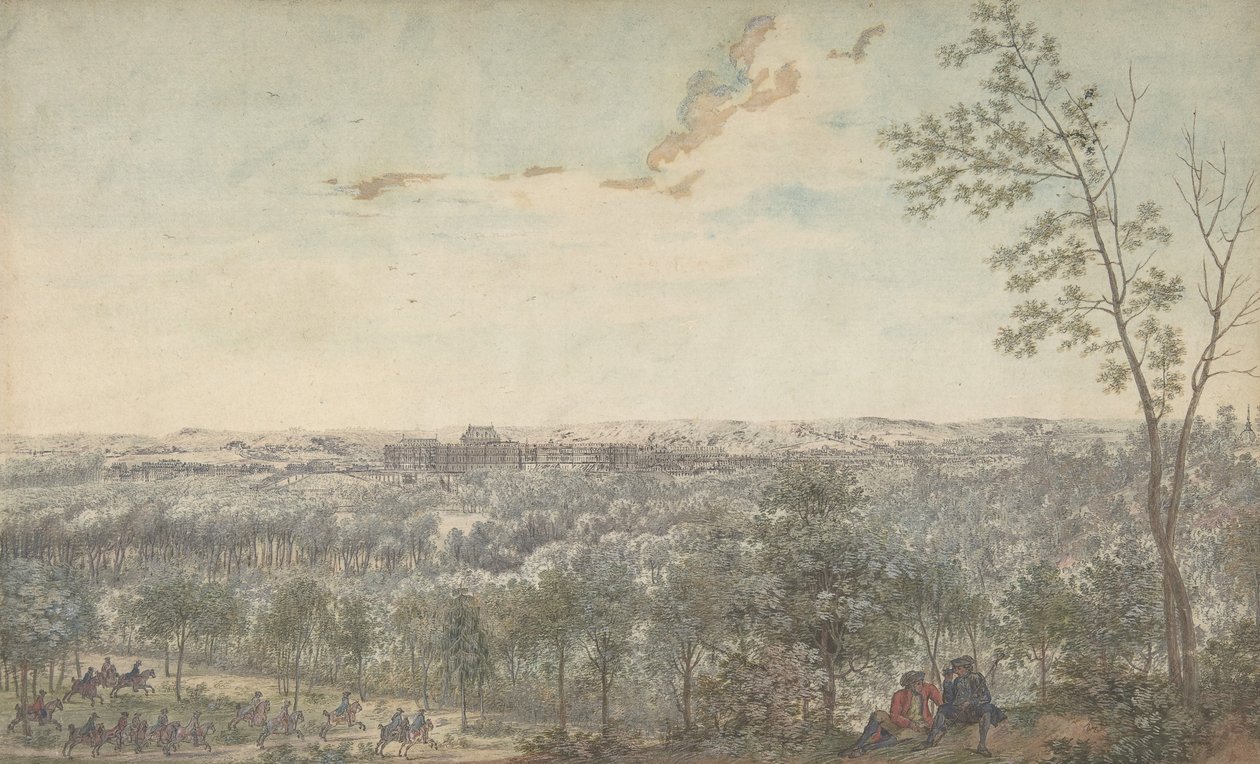 Versailles při pohledu z jihozápadu, 1779. od Louis Nicolas de Lespinasse