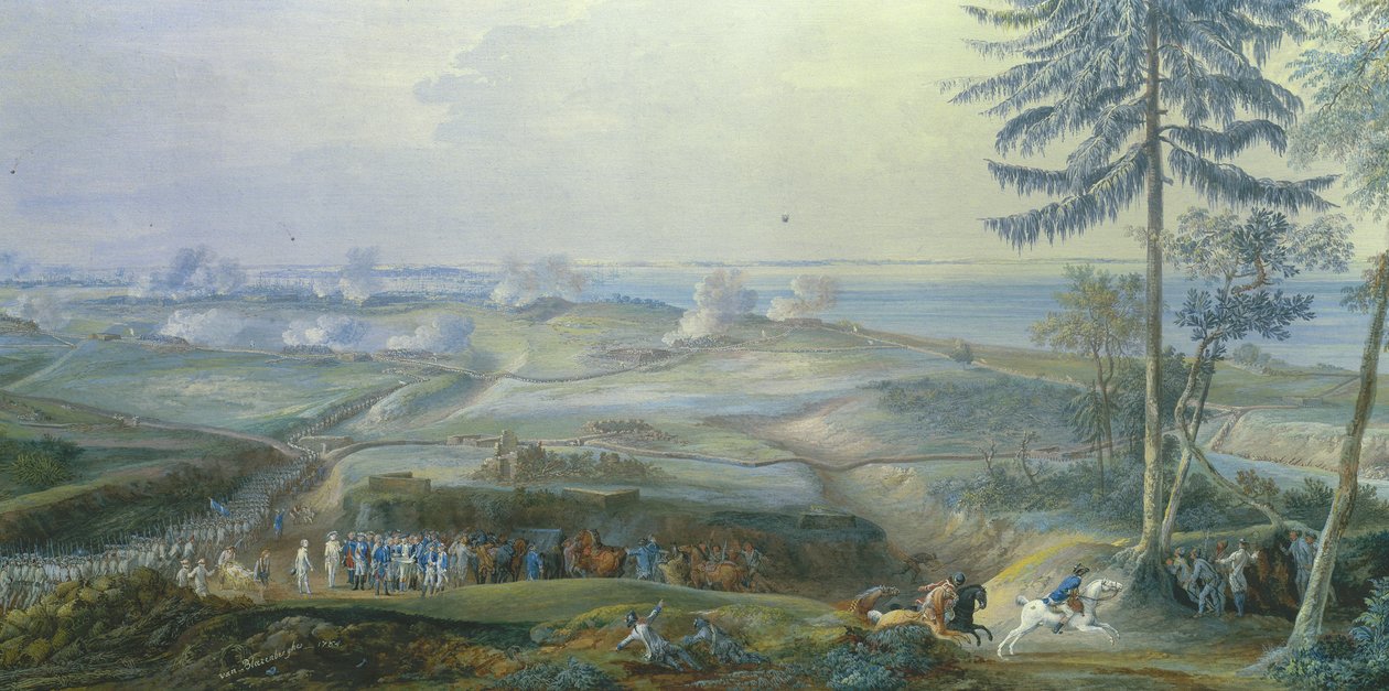 Sídlo yorktownu od 6. do 19. října od Louis Nicolas van Blarenberghe