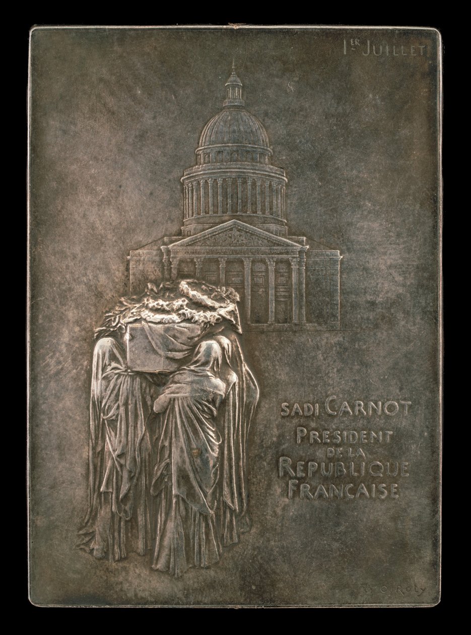 Tělo prezidenta Sadi Carnot Borne to Panthéon [avers], 1894. od Louis Oscar Roty