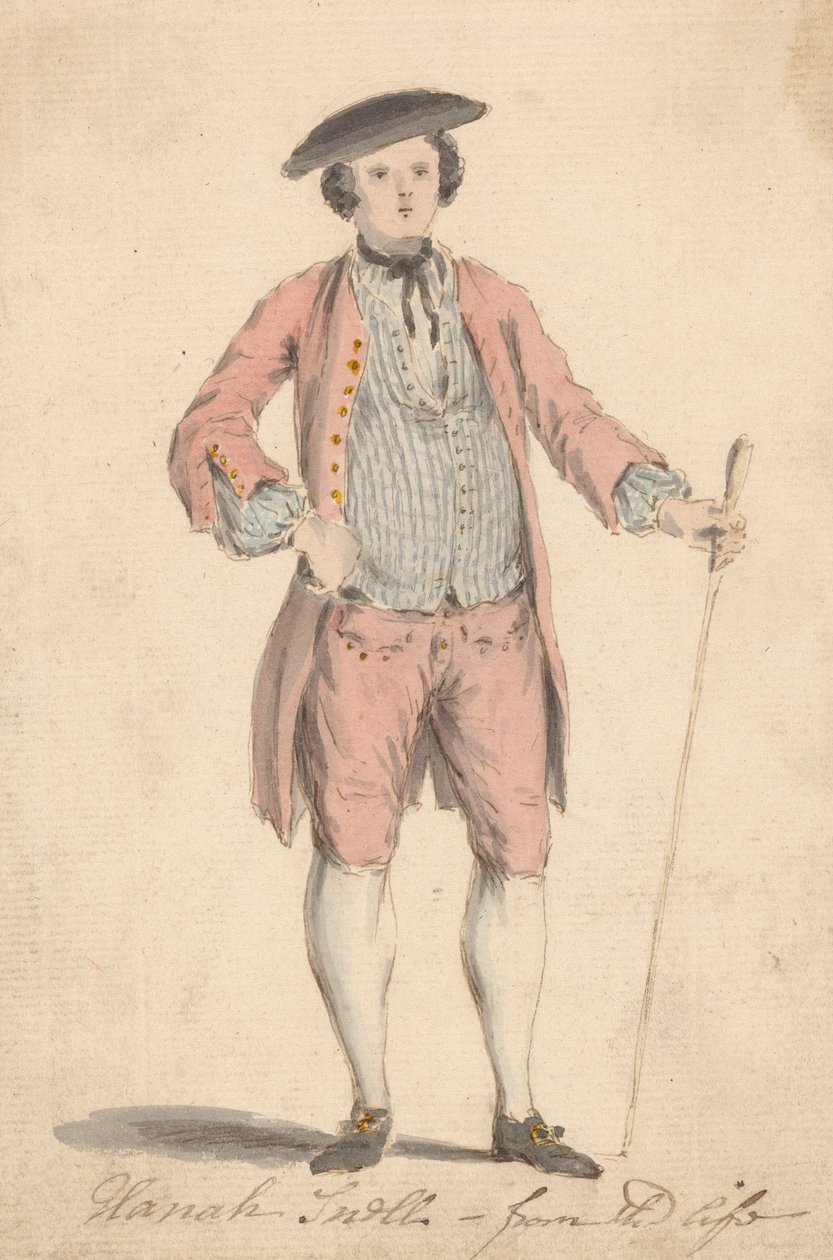 Hannah Snell - Ze života (v mužských šatech) od Louis Philippe Boitard